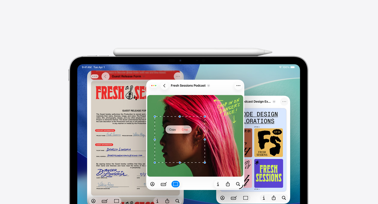 iPad, näkyvissä uusi Esikatselu-appi